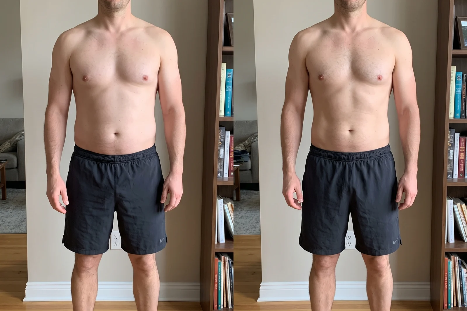 Imagem comparativa ilustrativa de um perfil profissional, 38 anos